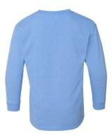 Gildan Heavy Cotton™ Youth Long Sleeve T-Shirt Close Up Detail