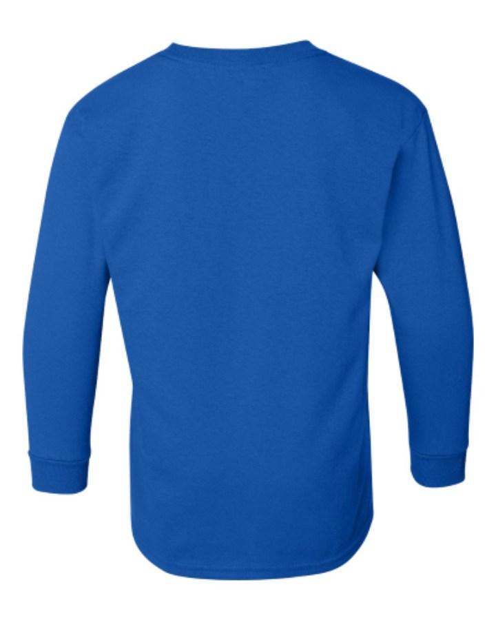 Gildan Heavy Cotton™ Youth Long Sleeve T-Shirt Perspective View