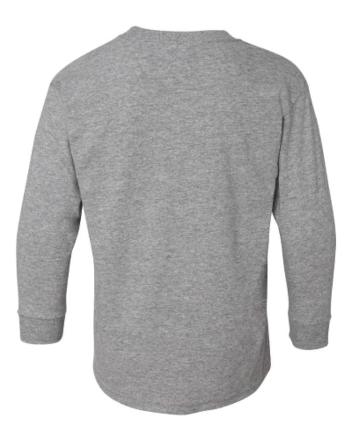 Gildan Heavy Cotton™ Youth Long Sleeve T-Shirt Feature Close-up