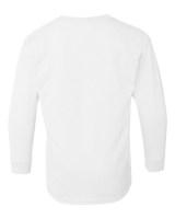 Gildan Heavy Cotton™ Youth Long Sleeve T-Shirt Close Up Detail