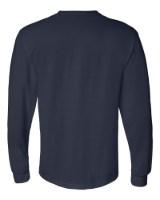 Gildan DryBlend 50/50 Long Sleeve T-Shirt Close Up Detail
