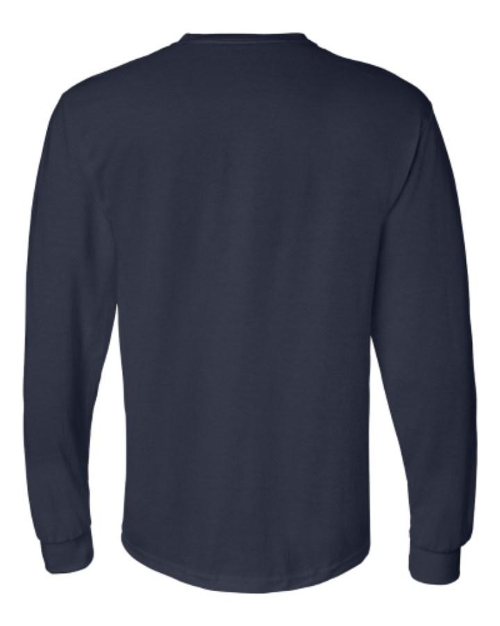 Gildan DryBlend 50/50 Long Sleeve T-Shirt Close Up Detail