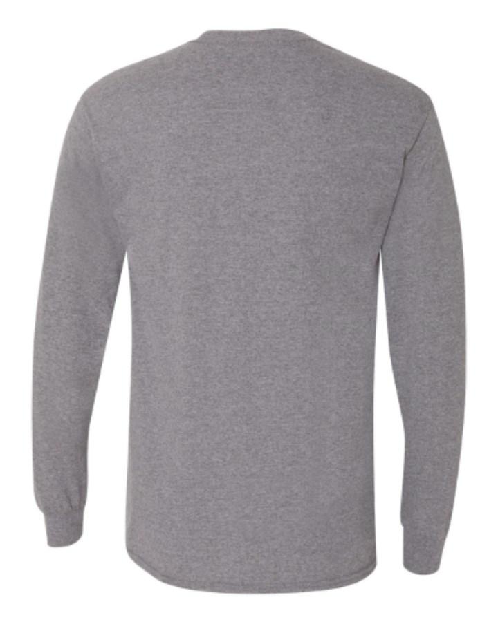 Gildan DryBlend 50/50 Long Sleeve T-Shirt Close Up Detail
