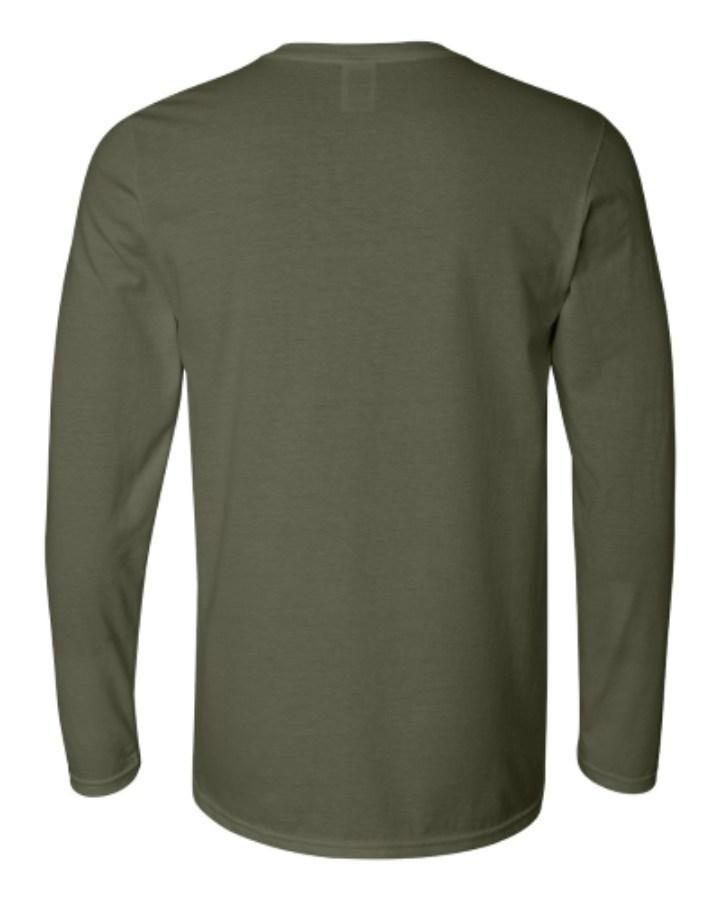 Gildan Softstyle Long Sleeve T-Shirt Close Up Detail
