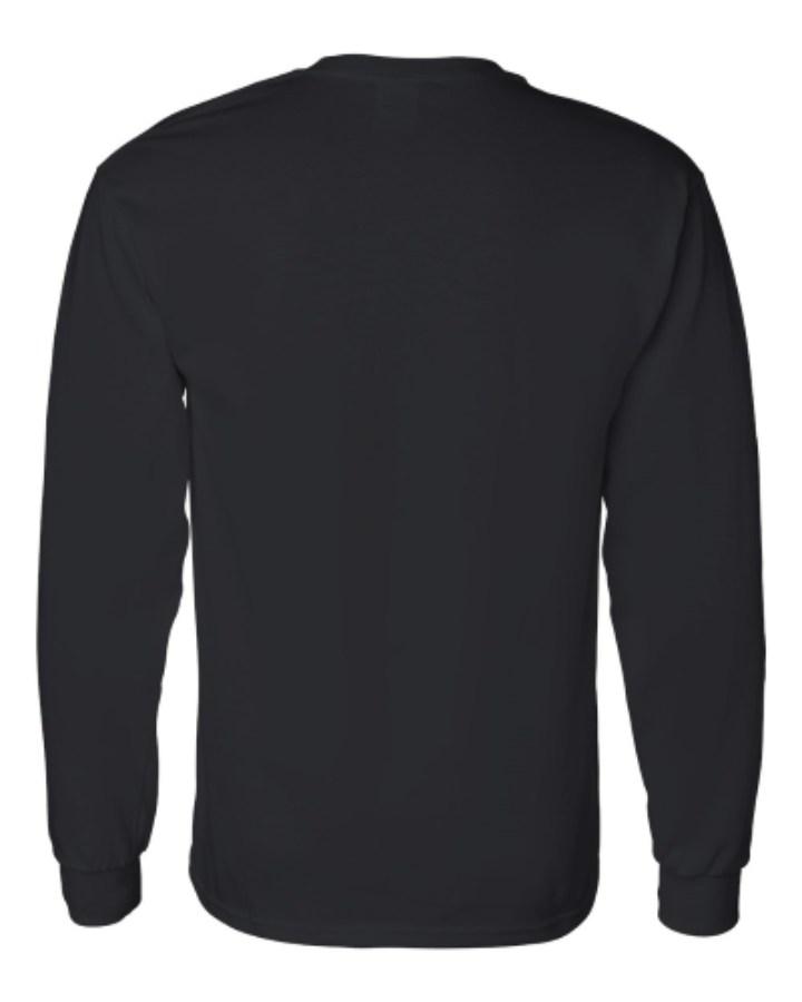 Gildan Heavy Cotton™ Long Sleeve T-Shirt Close Up Detail