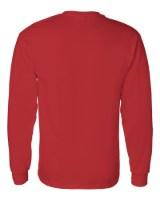 Gildan Heavy Cotton™ Long Sleeve T-Shirt Close Up Detail