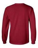 Gildan Ultra Cotton Long Sleeve T-Shirt Close Up Detail