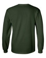 Gildan Ultra Cotton Long Sleeve T-Shirt Feature Close-up