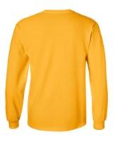 Gildan Ultra Cotton Long Sleeve T-Shirt Close Up Detail