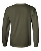 Gildan Ultra Cotton Long Sleeve T-Shirt Feature Close-up