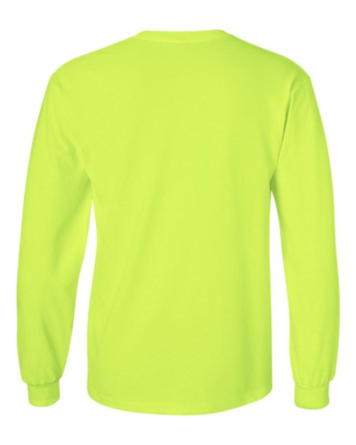 Gildan Ultra Cotton Long Sleeve T-Shirt Feature Close-up