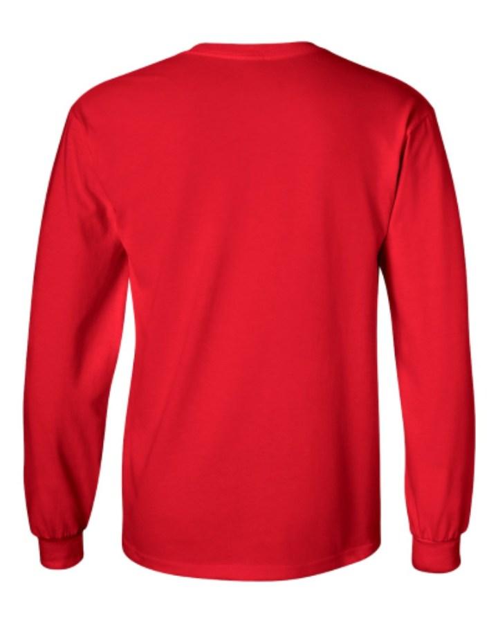 Gildan Ultra Cotton Long Sleeve T-Shirt Feature Close-up
