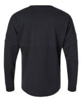 Boxercraft Women's Pom Pom Long Sleeve Jersey T-Shirt Close Up Detail