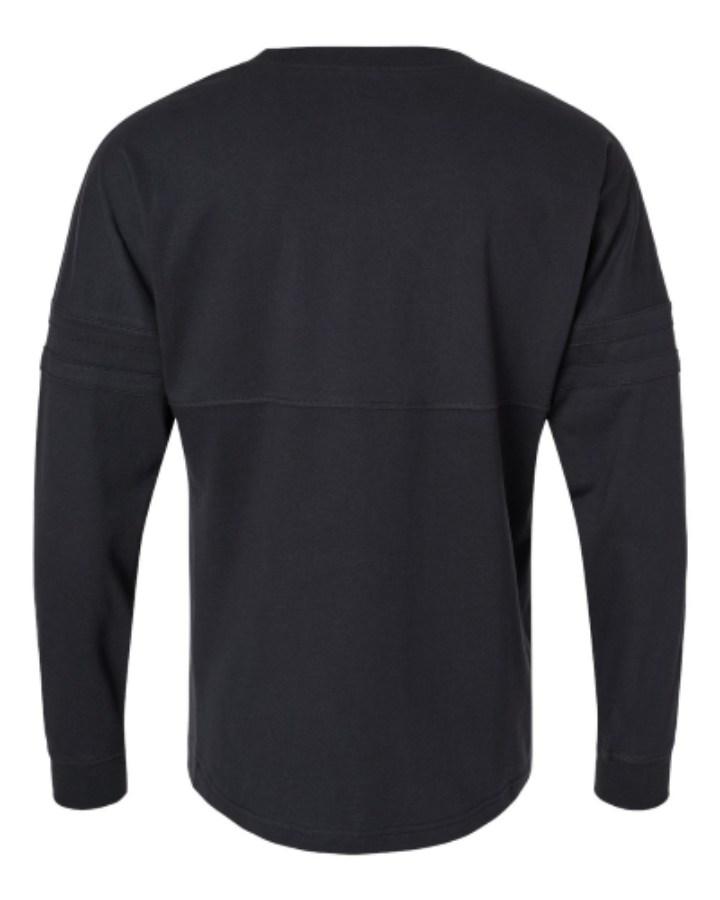 Boxercraft Women's Pom Pom Long Sleeve Jersey T-Shirt Close Up Detail