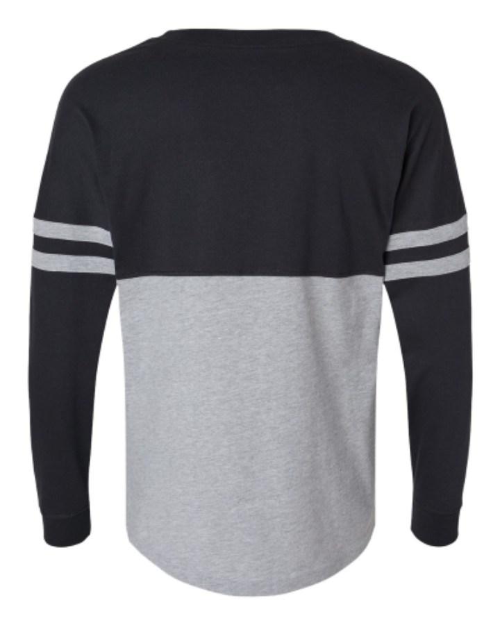Boxercraft Women's Pom Pom Long Sleeve Jersey T-Shirt Alternate View