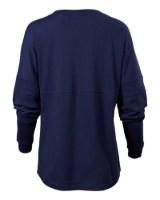 Boxercraft Women's Pom Pom Long Sleeve Jersey T-Shirt Close Up Detail