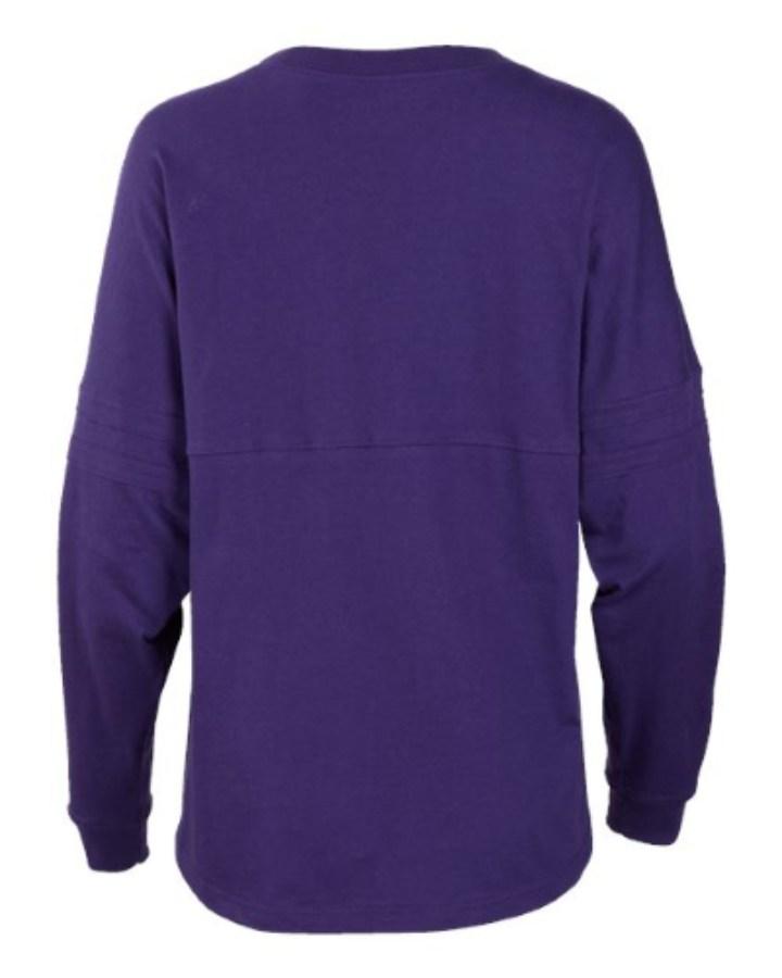 Boxercraft Women's Pom Pom Long Sleeve Jersey T-Shirt Alternate View