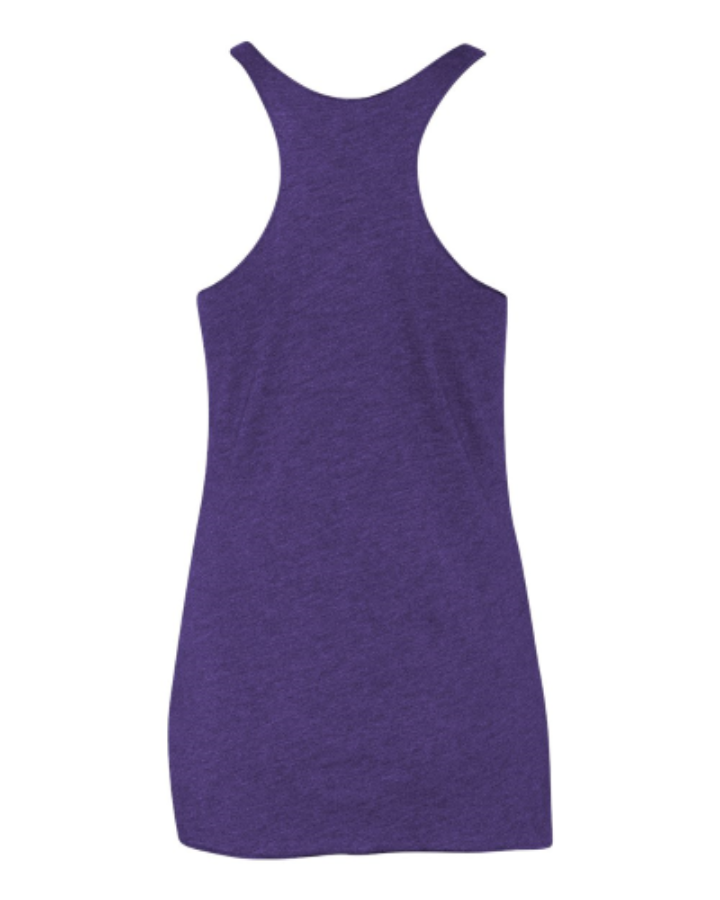 Next Level Women's Triblend Racerback Tank Close Up Detail