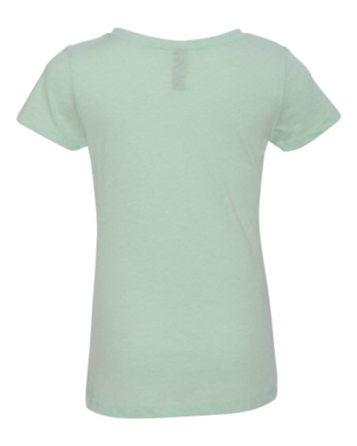Next Level Girls' CVC Princess T-Shirt Close Up Detail