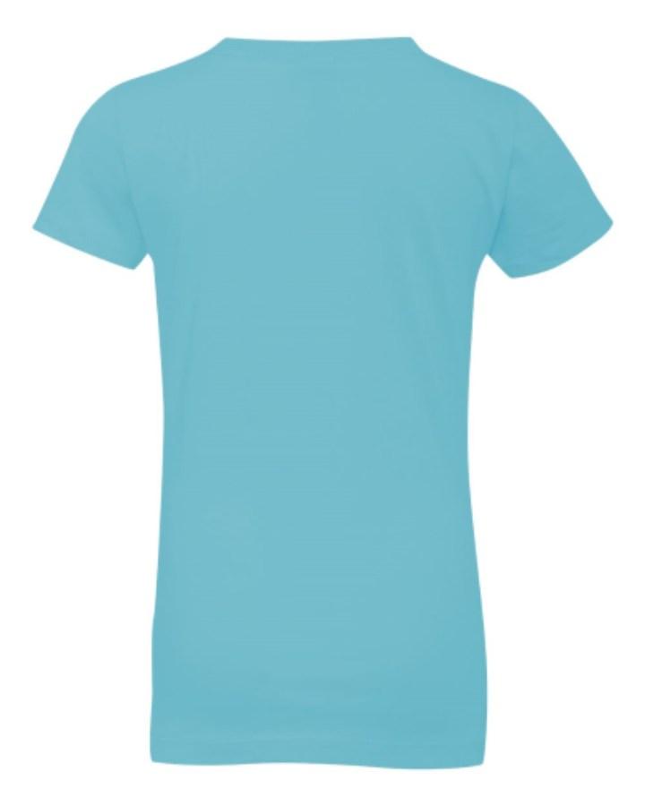 Next Level Girls' Cotton Princess T-Shirt Close Up Detail