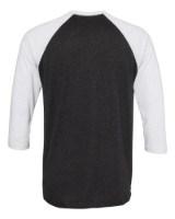 Next Level Triblend 3/4 Raglan T-Shirt Close Up Detail