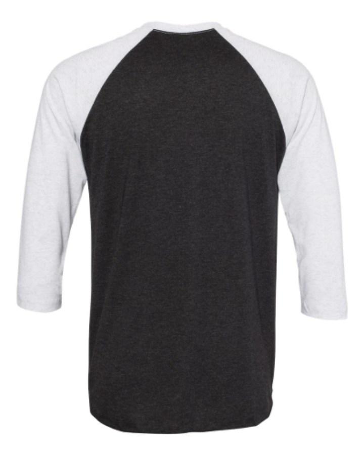 Next Level Triblend 3/4 Raglan T-Shirt Close Up Detail