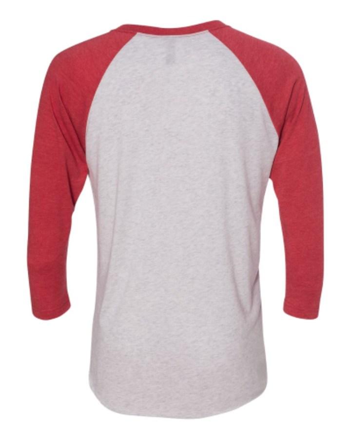 Next Level Triblend 3/4 Raglan T-Shirt Feature Close-up