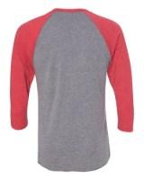 Next Level Triblend 3/4 Raglan T-Shirt Close Up Detail