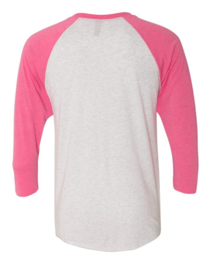 Next Level Triblend 3/4 Raglan T-Shirt Feature Close-up