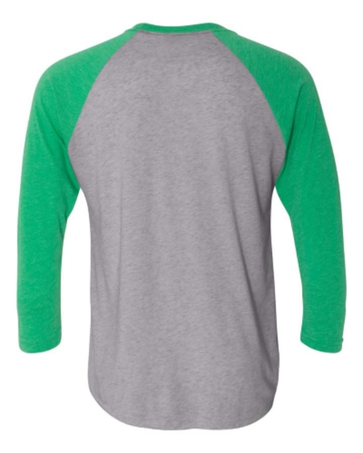 Next Level Triblend 3/4 Raglan T-Shirt Close Up Detail