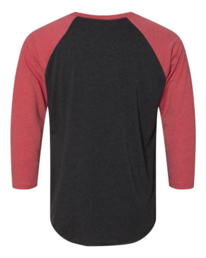 Next Level Triblend 3/4 Raglan T-Shirt Feature Close-up