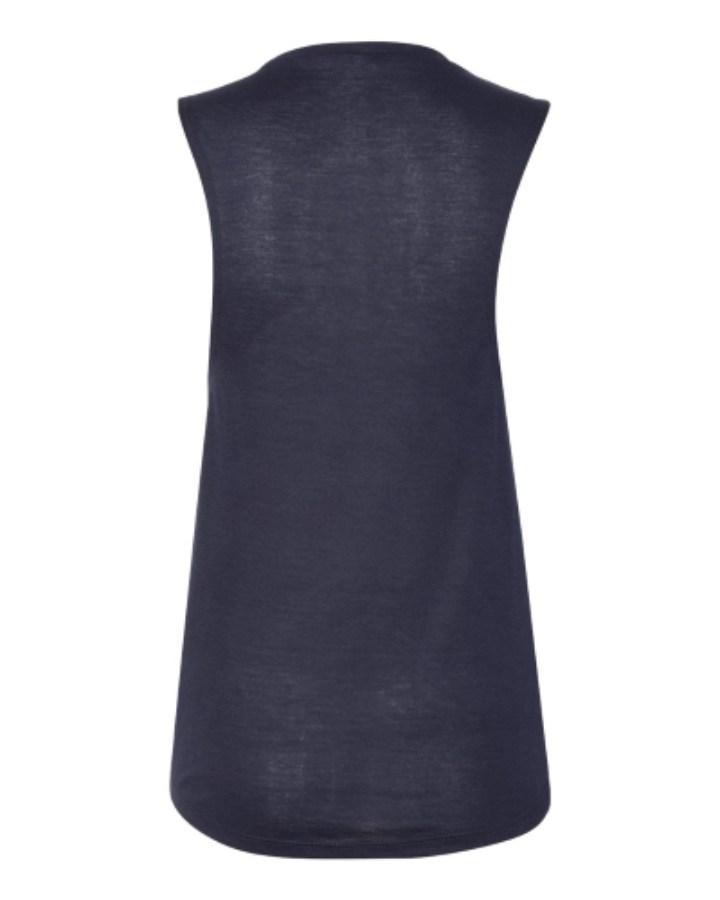 BELLA + CANVAS Women's Flowy Scoop Muscle Tank Perspective View
