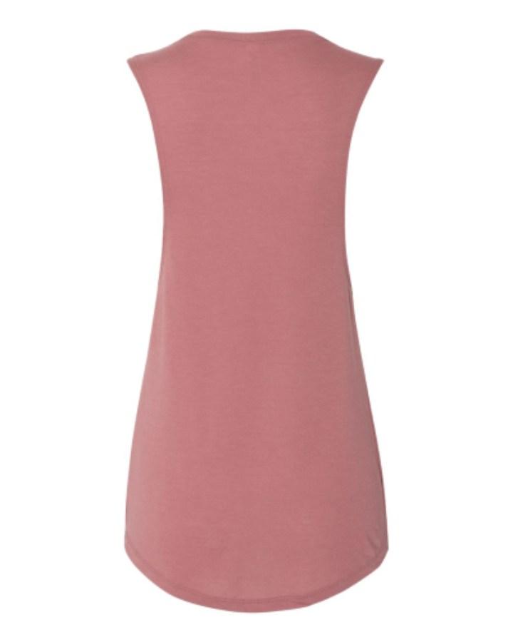 BELLA + CANVAS Women's Flowy Scoop Muscle Tank Additional Angle