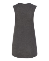 BELLA + CANVAS Women's Flowy Scoop Muscle Tank Close Up Detail