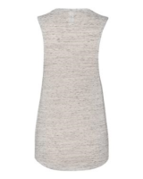 BELLA + CANVAS Women's Flowy Scoop Muscle Tank Close Up Detail