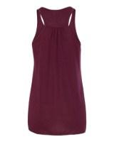 BELLA + CANVAS Women's Flowy Racerback Tank Close Up Detail