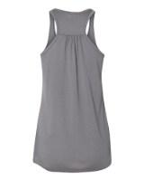 BELLA + CANVAS Women's Flowy Racerback Tank Close Up Detail