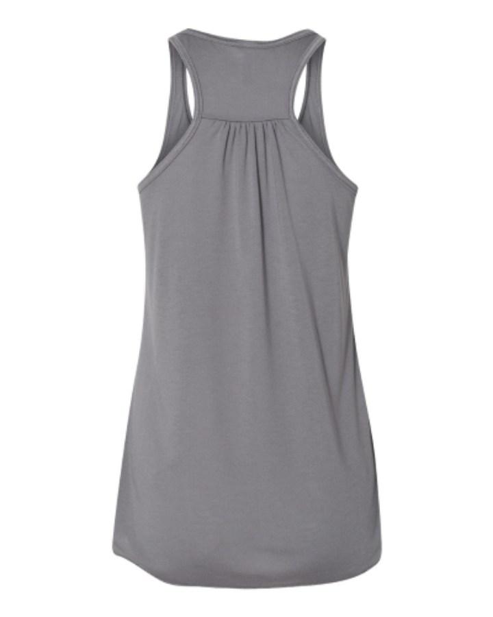 BELLA + CANVAS Women's Flowy Racerback Tank Close Up Detail