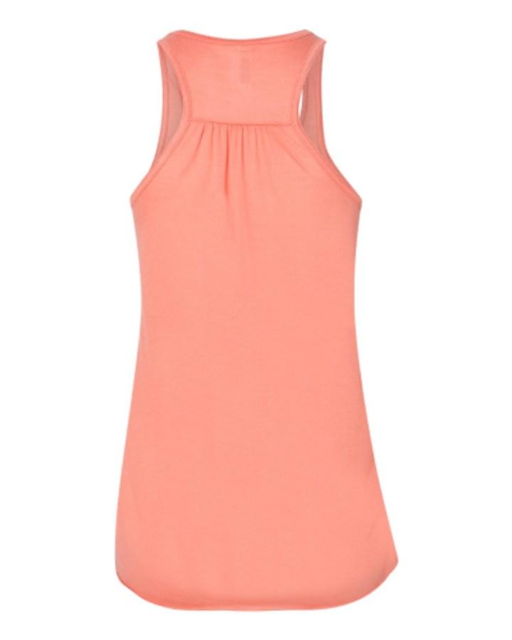 BELLA + CANVAS Women's Flowy Racerback Tank Feature Close-up