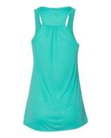 BELLA + CANVAS Women's Flowy Racerback Tank Close Up Detail