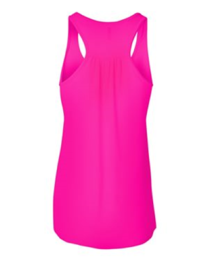 BELLA + CANVAS Women's Flowy Racerback Tank Perspective View