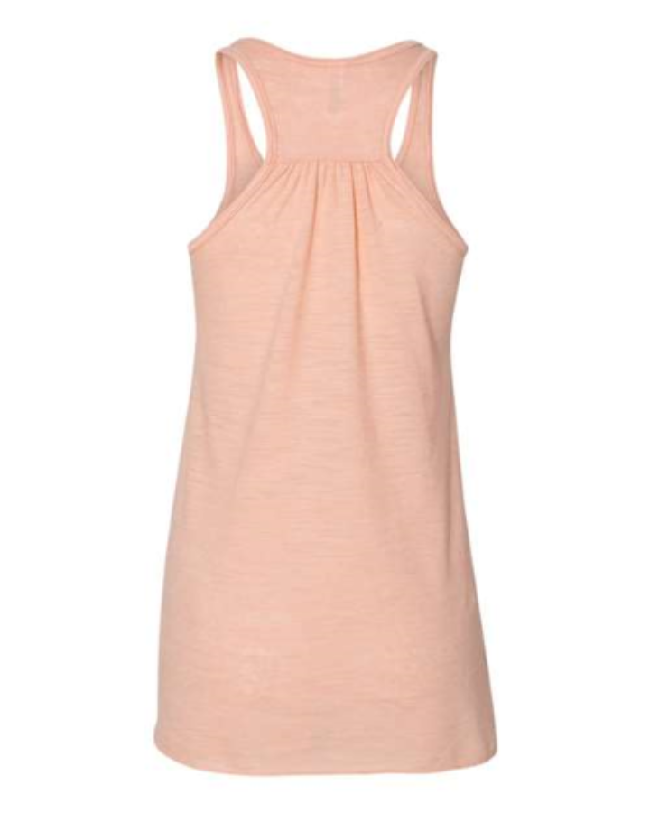 BELLA + CANVAS Women's Flowy Racerback Tank Feature Close-up
