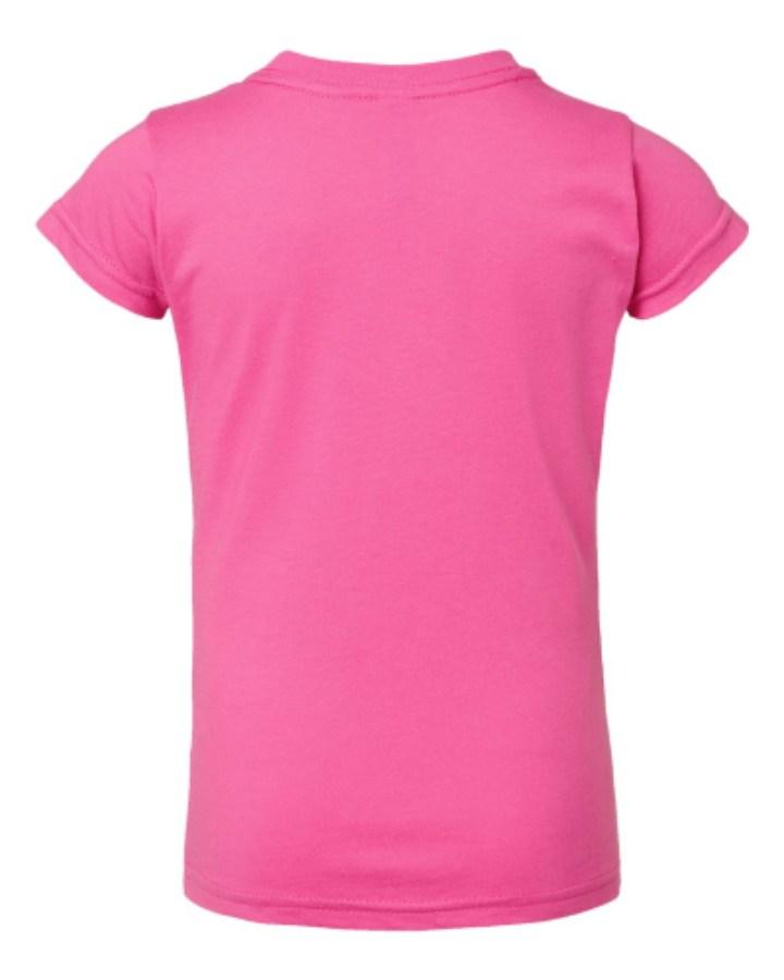 Rabbit Skins Toddler Girls Fine Jersey Tee Additional view