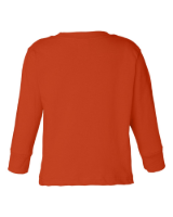 Rabbit Skins Toddler Cotton Jersey Long Sleeve Tee Feature Close-up