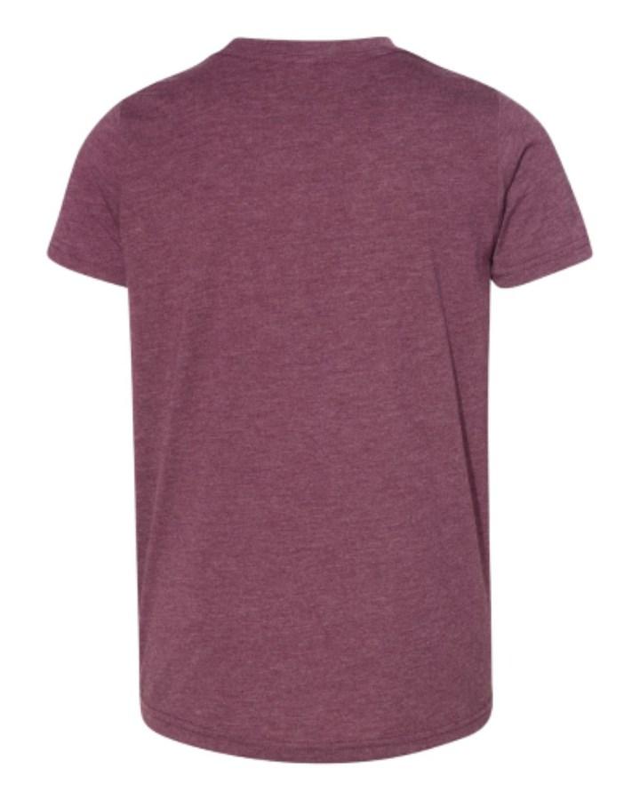 BELLA + CANVAS Youth Triblend Tee Close Up Detail