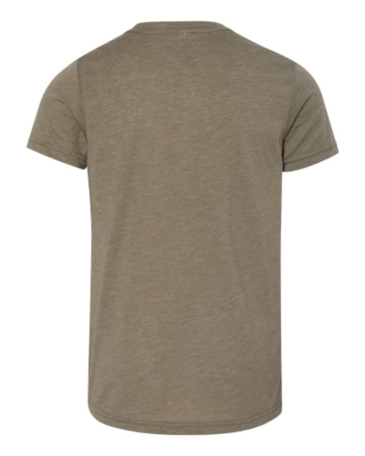 BELLA + CANVAS Youth Triblend Tee Perspective View