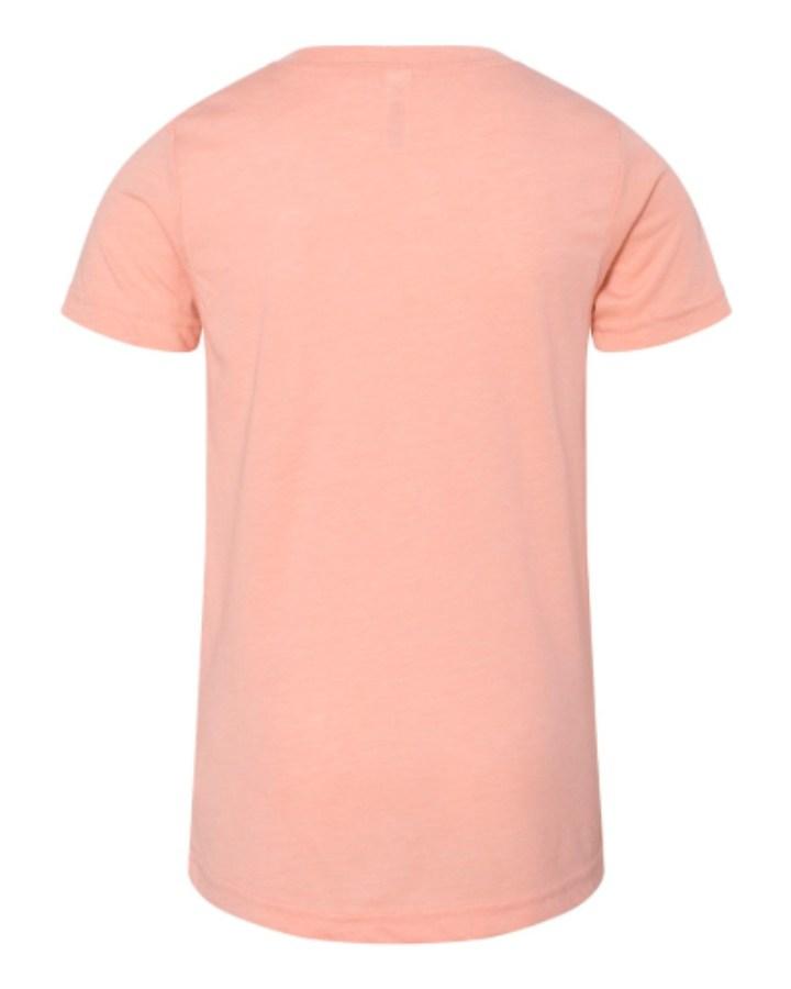 BELLA + CANVAS Youth Triblend Tee Close Up Detail