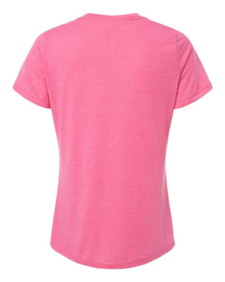 BELLA + CANVAS Women's Relaxed Fit Triblend Tee Feature Close-up