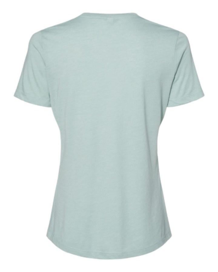 BELLA + CANVAS Women's Relaxed Fit Triblend Tee Close Up Detail