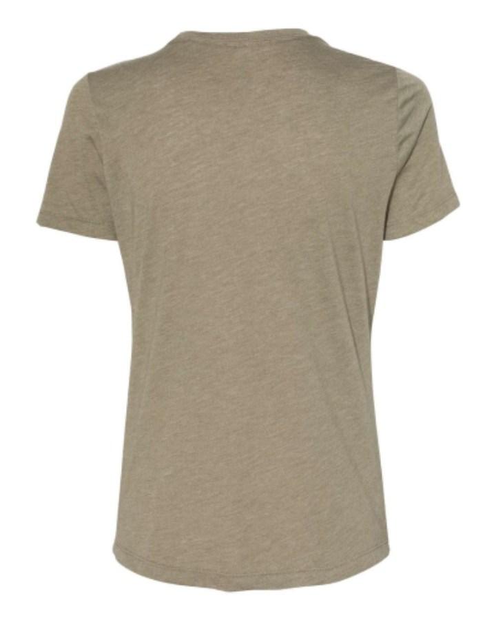 BELLA + CANVAS Women's Relaxed Fit Triblend Tee Feature Close-up